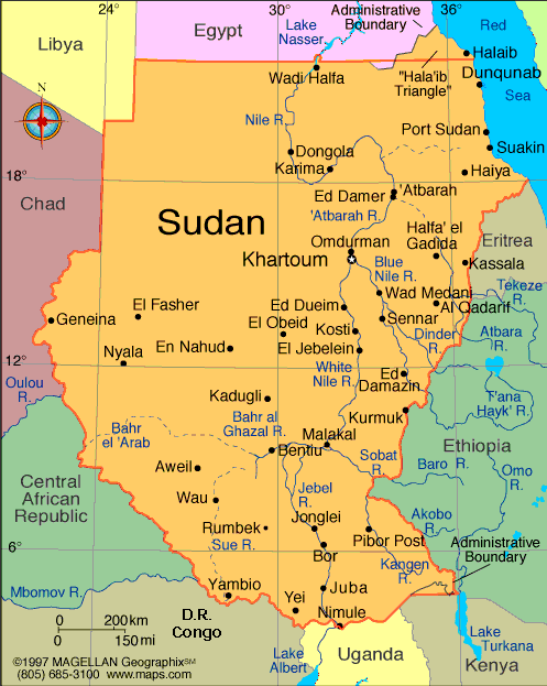 SUDAN MAP